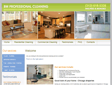 Tablet Screenshot of bmprocleaning.com